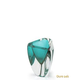 vaso-triangular-n-4-verde-com-ouro