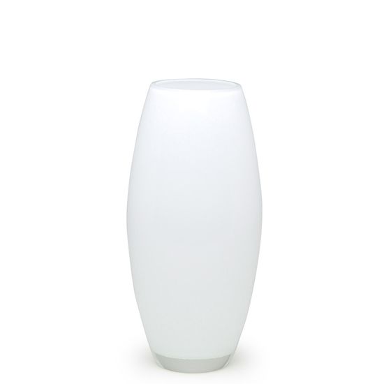 Vaso Oliva G Leitoso Branco Murano Cristais Cadoro