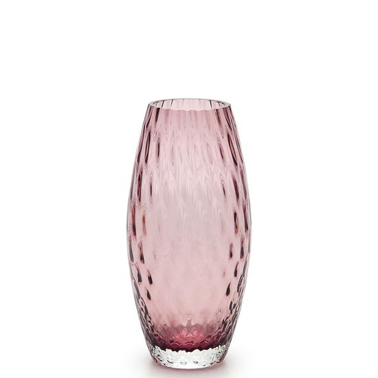 Vaso Oliva P Baloton Roxo Murano Cristais Cadoro