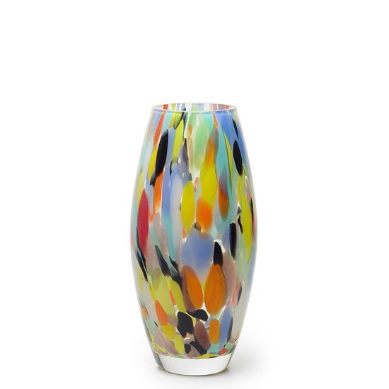 Vaso Oliva P Multicor Colorido Murano Cristais Cadoro