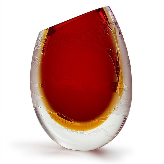 Vaso Ravagnani 210 Vermelho com Âmbar