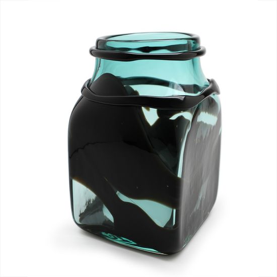 Vaso Labirinto Verde e Preto