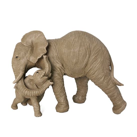Escultura Elefante com Filhote Nude
