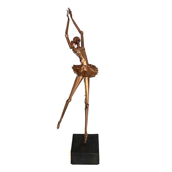 Figura Bailarina em Cobre 53 cm