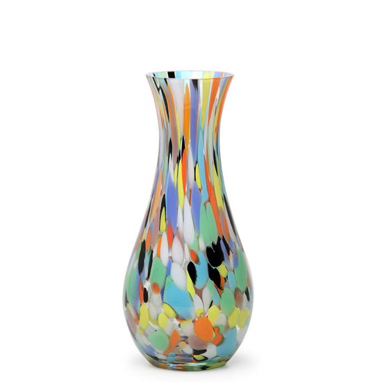Vaso 83 Multicor Multicor Colorido Murano Cristais Cadoro - Vaso 83 Multicor Colorido Murano Cristais Cadoro